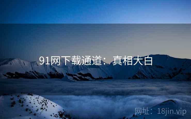 91网下载通道：真相大白  第2张