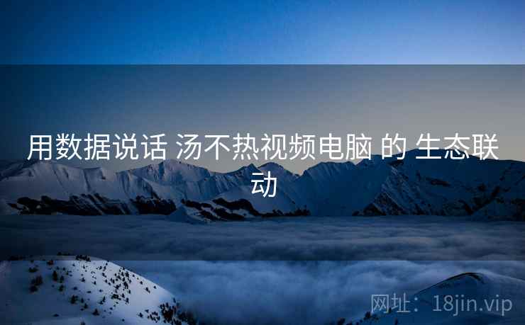 用数据说话 汤不热视频电脑 的 生态联动  第2张