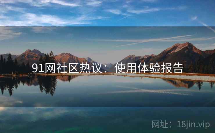 91网社区热议：使用体验报告  第1张