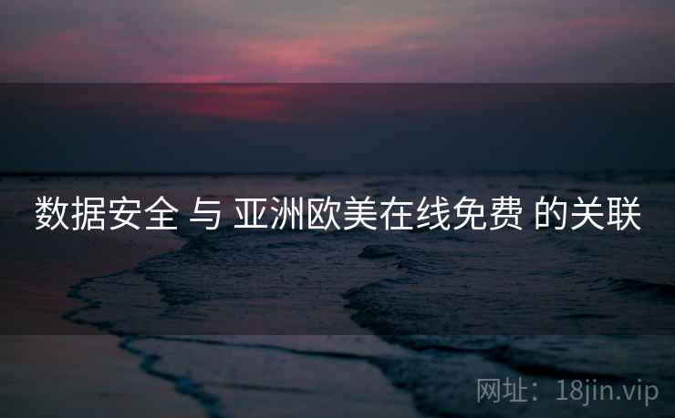 数据安全 与 亚洲欧美在线免费 的关联  第2张