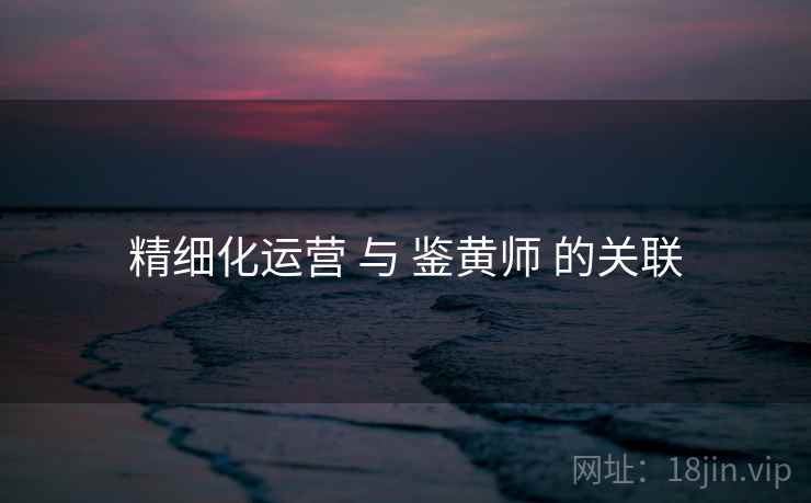 精细化运营 与 鉴黄师 的关联  第2张